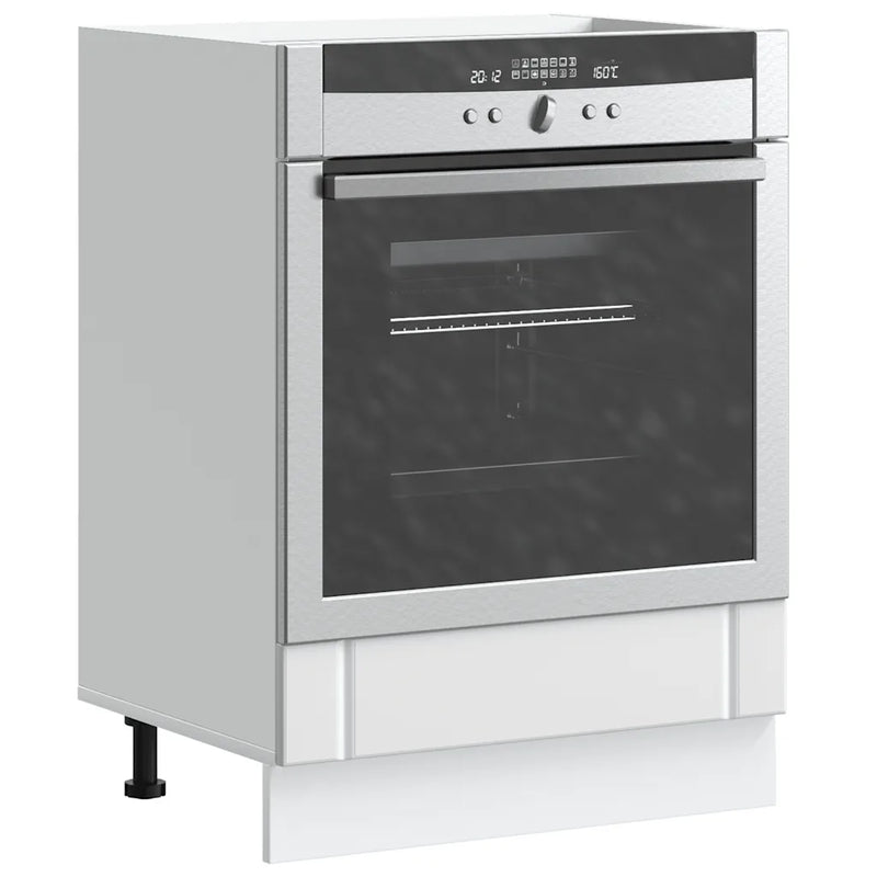 Oven Cabinet Lucca White Engineered Wood