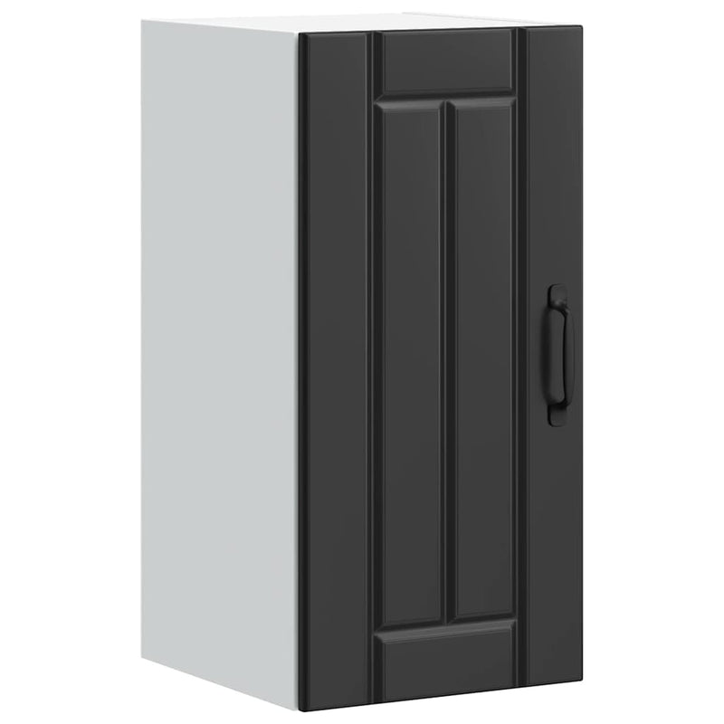 vidaXL Kitchen Wall Cabinet "Lucca" Black Engineered Wood