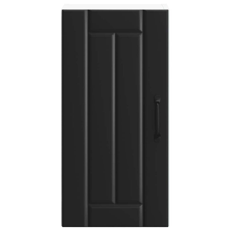 vidaXL Kitchen Wall Cabinet "Lucca" Black Engineered Wood