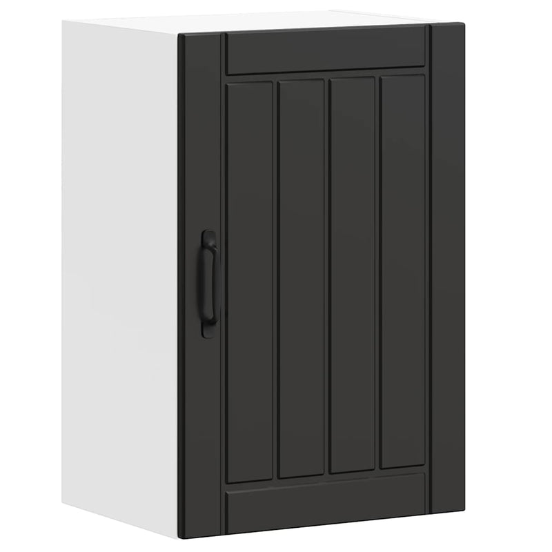 vidaXL Kitchen Wall Cabinet "Lucca" Black Engineered Wood