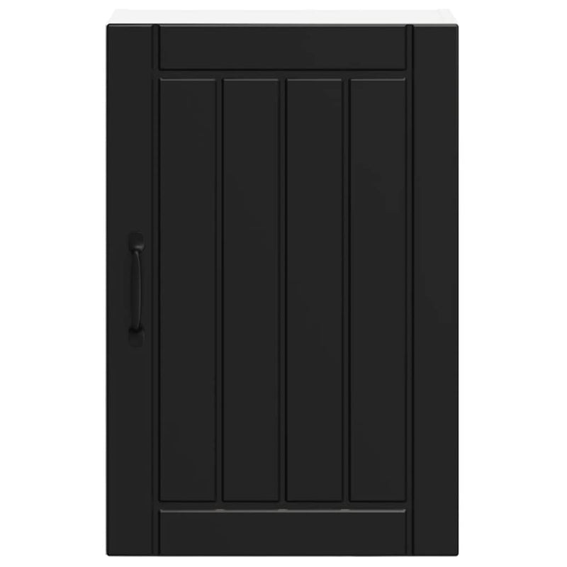 vidaXL Kitchen Wall Cabinet "Lucca" Black Engineered Wood