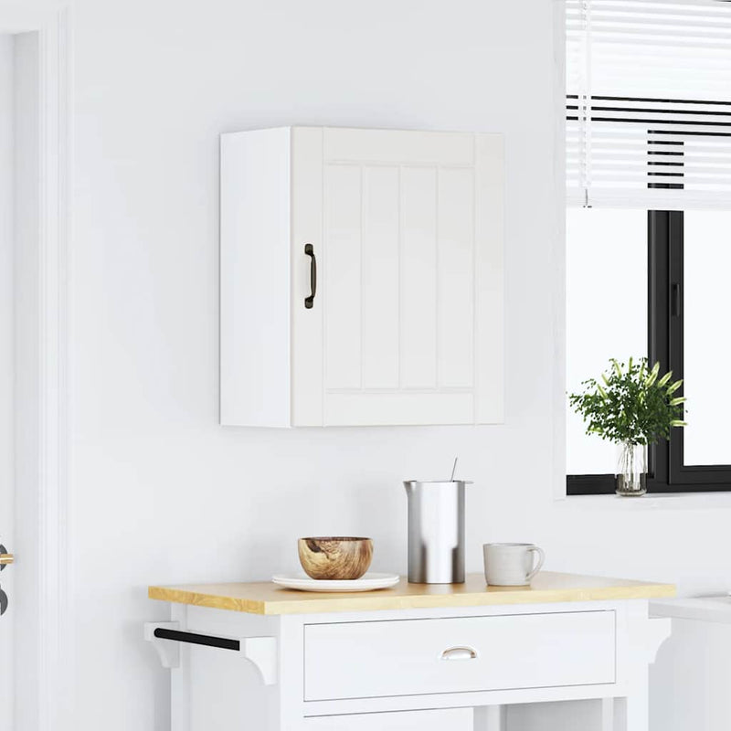 vidaXL Kitchen Wall Cabinet Lucca White Engineered Wood