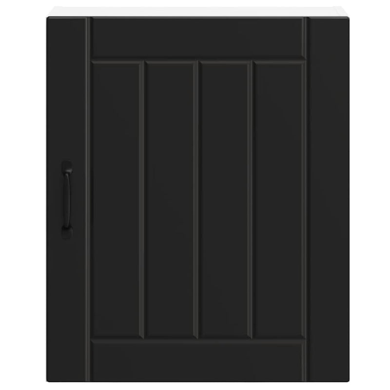 vidaXL Kitchen Wall Cabinet "Lucca" Black Engineered Wood