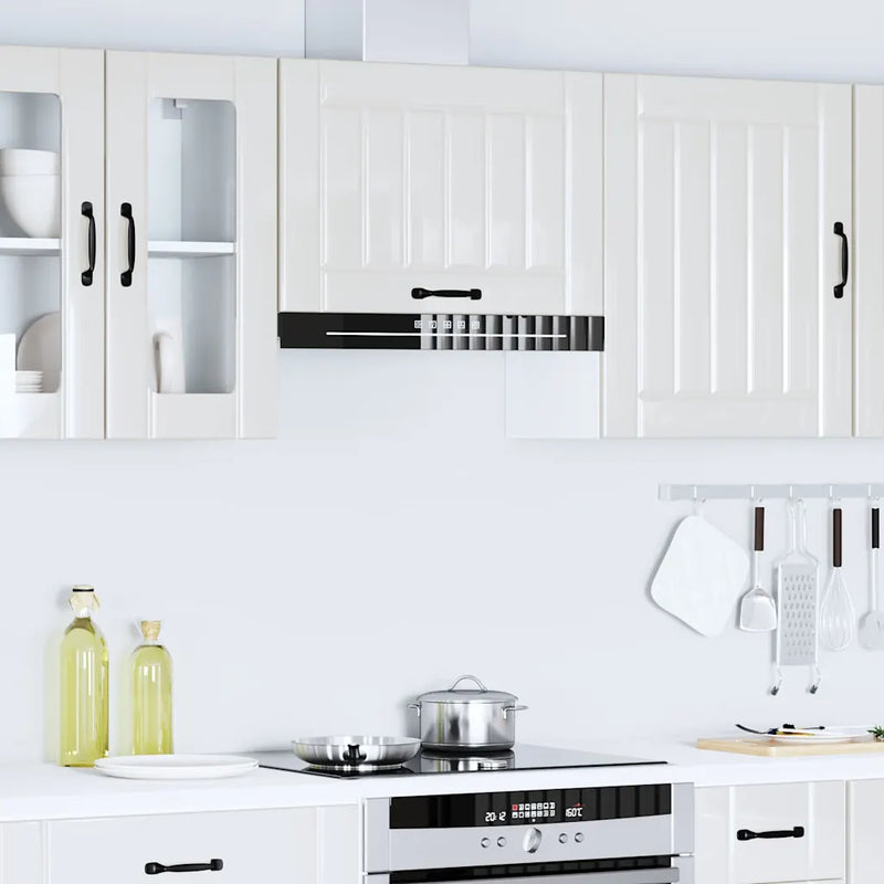Kitchen Wall Cabinet "Lucca" High Gloss White Engineered Wood