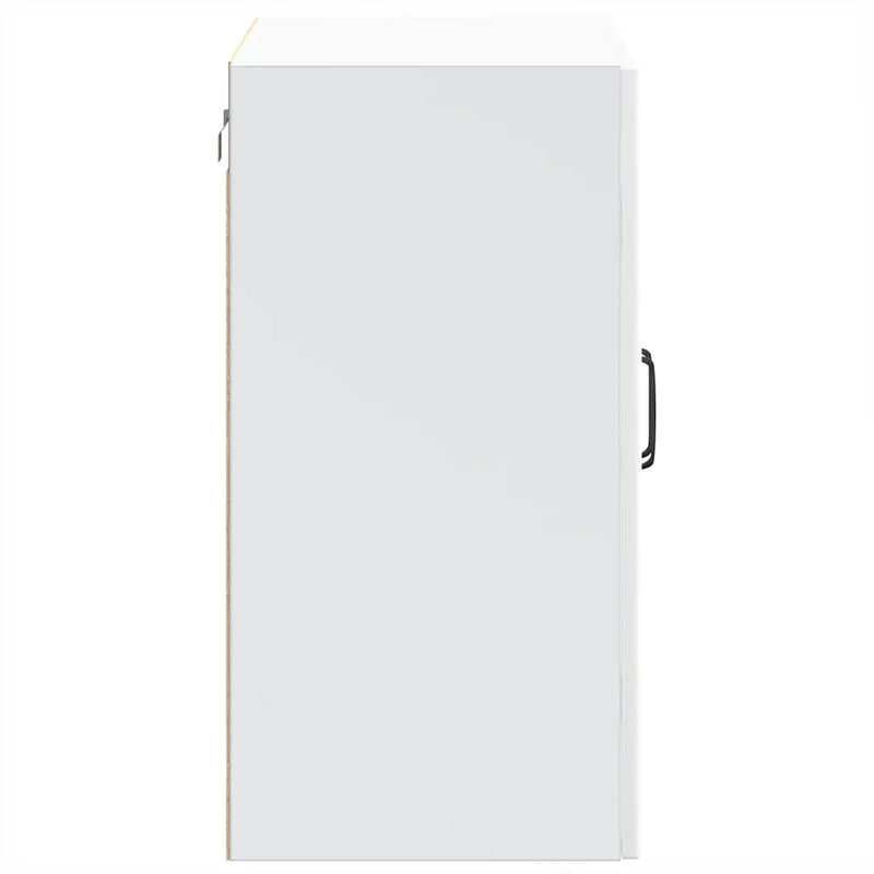 Kitchen Wall Cabinet with Glass Door Lucca White Engineered Wood
