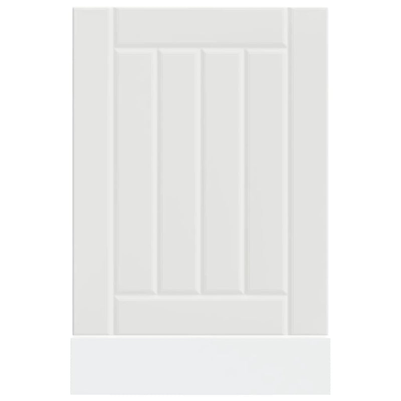 vidaXL Dishwasher Panel Lucca White Engineered Wood