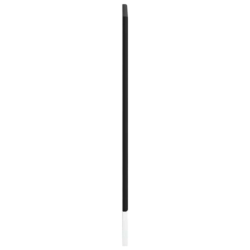 vidaXL Dishwasher Panel "Lucca" Black Engineered Wood