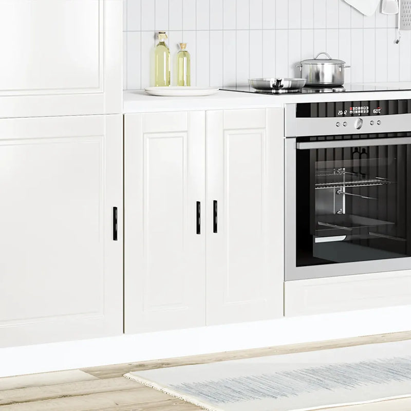 Kitchen Base Cabinet "Porto" High Gloss White Engineered Wood