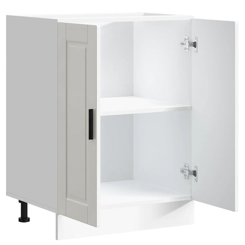 Kitchen Base Cabinet "Porto" High Gloss White Engineered Wood