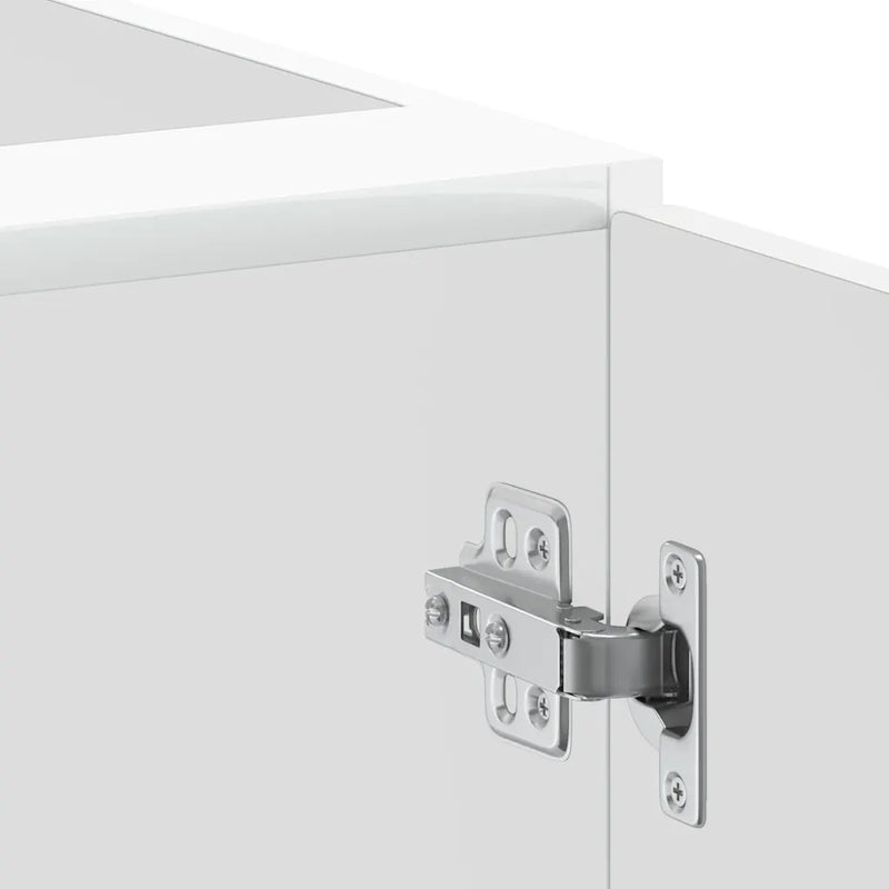 Kitchen Base Cabinet "Porto" High Gloss White Engineered Wood