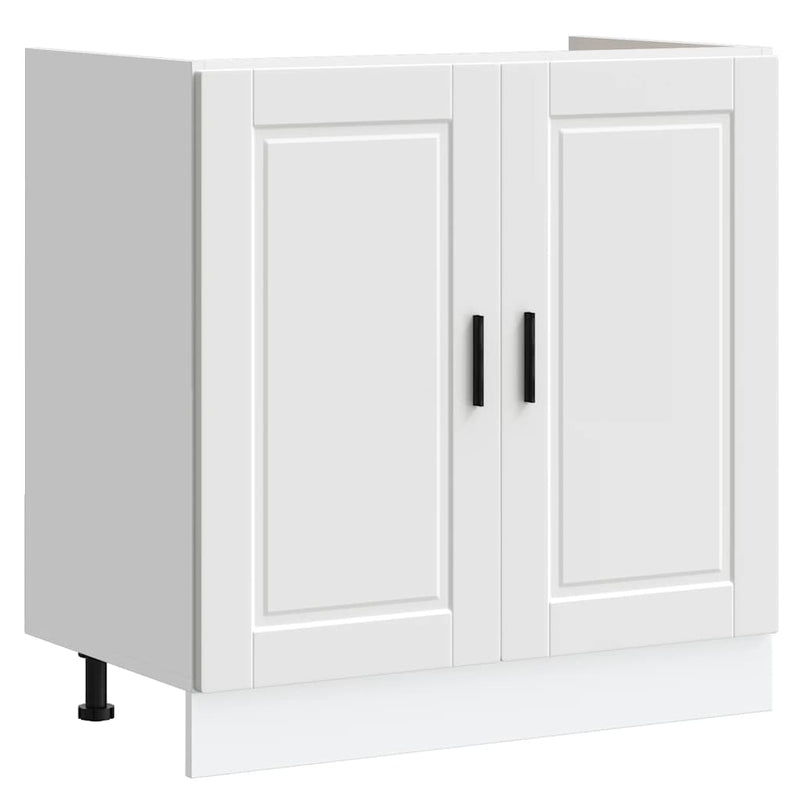 vidaXL Sink Base Cabinet  Porto White 80x46x81.5 cm Engineered Wood