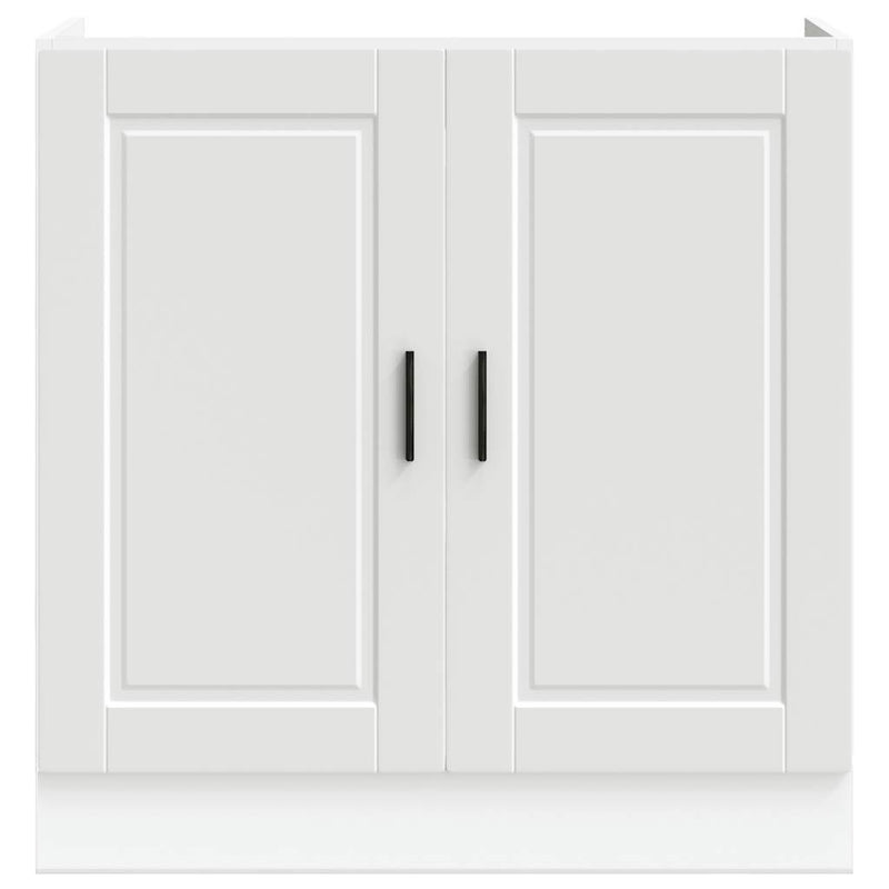 vidaXL Sink Base Cabinet  Porto White 80x46x81.5 cm Engineered Wood
