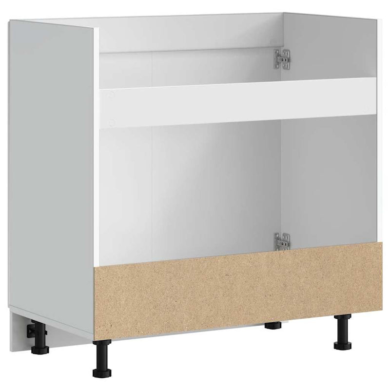 vidaXL Sink Base Cabinet  Porto White 80x46x81.5 cm Engineered Wood