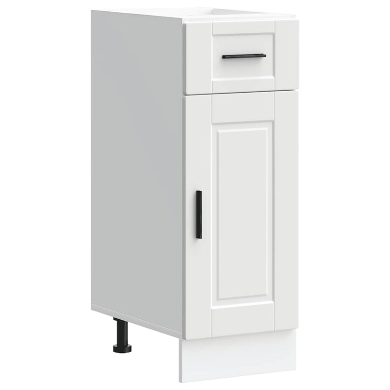 vidaXL Kitchen Base Cabinet Porto White Engineered Wood