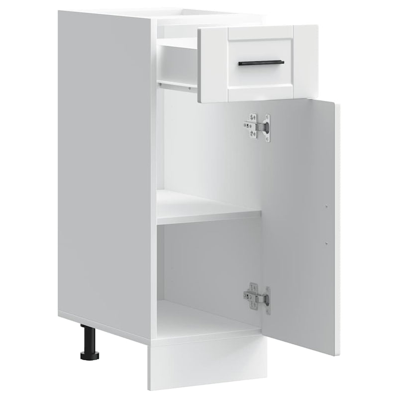 vidaXL Kitchen Base Cabinet Porto White Engineered Wood
