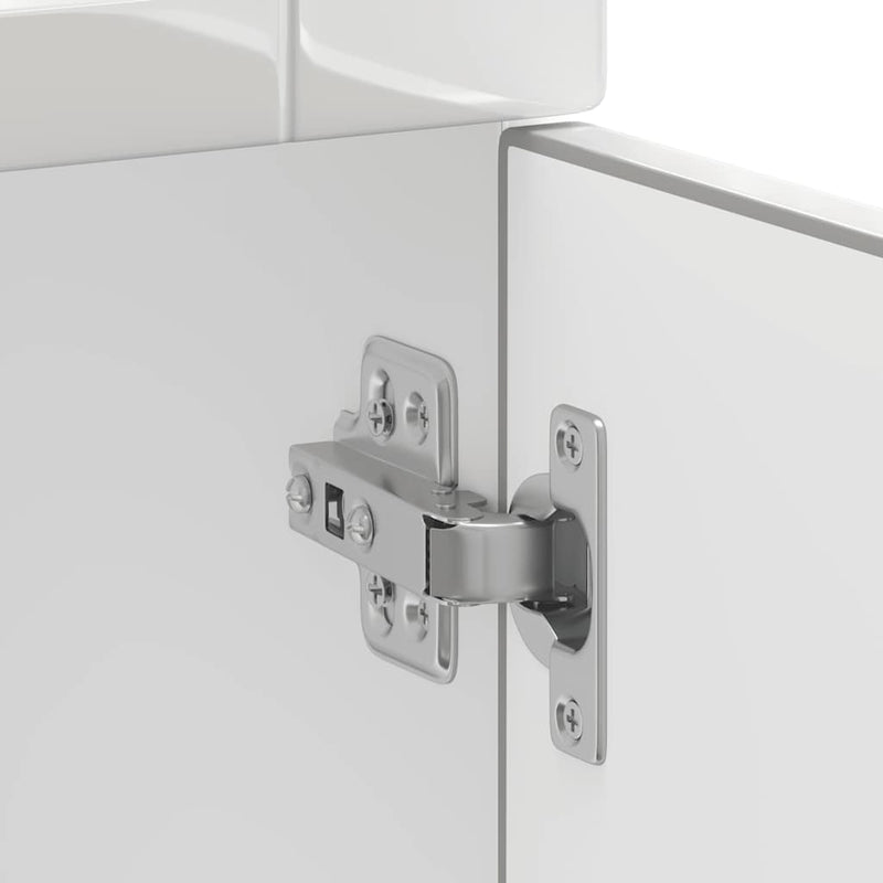 vidaXL Kitchen Base Cabinet "Porto" High Gloss White Engineered Wood