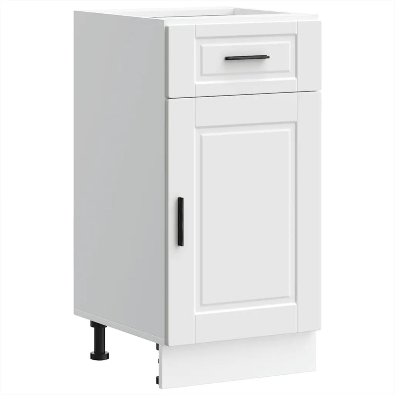 Kitchen Base Cabinet��Porto White Engineered Wood