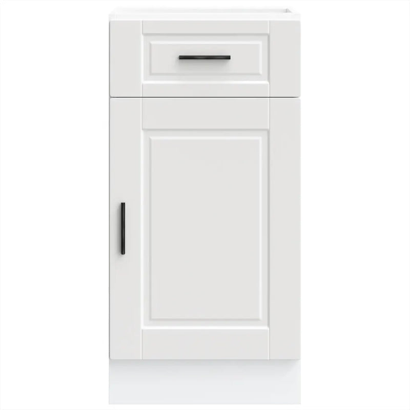 Kitchen Base Cabinet��Porto White Engineered Wood