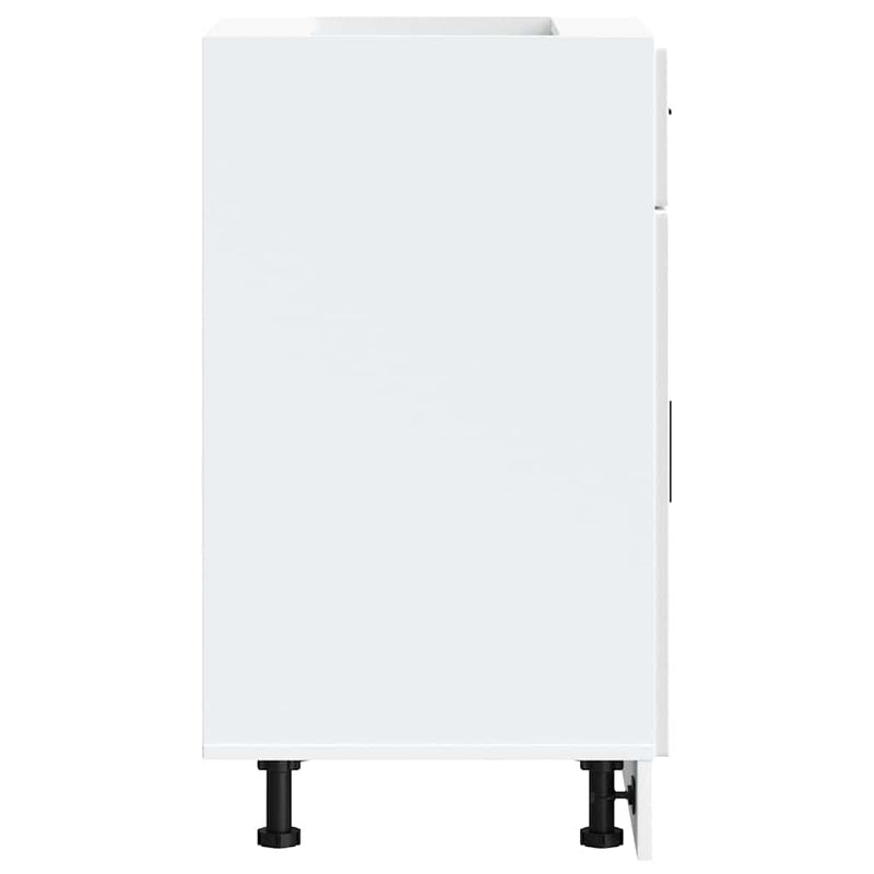 vidaXL Kitchen Base Cabinet "Porto" High Gloss White Engineered Wood