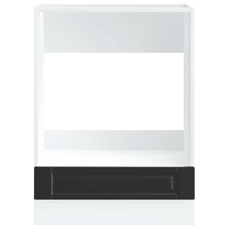 vidaXL Oven Cabinet "Porto" Black Engineered Wood