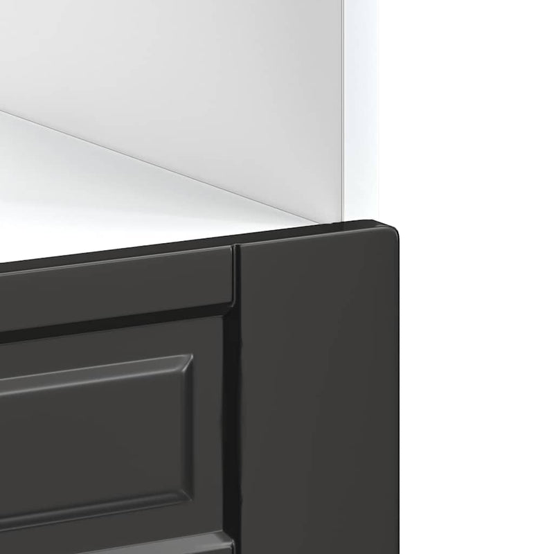vidaXL Oven Cabinet "Porto" Black Engineered Wood