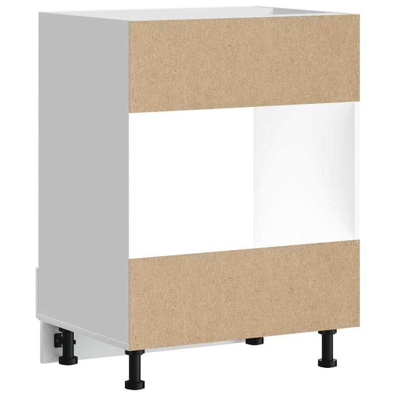 vidaXL Oven Cabinet "Porto" High Gloss White Engineered Wood