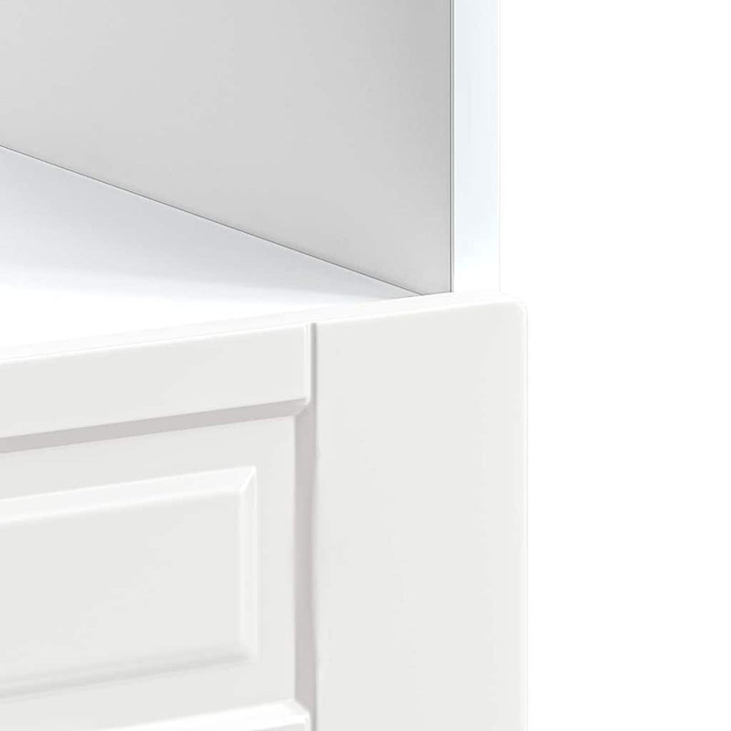 vidaXL Oven Cabinet "Porto" High Gloss White Engineered Wood