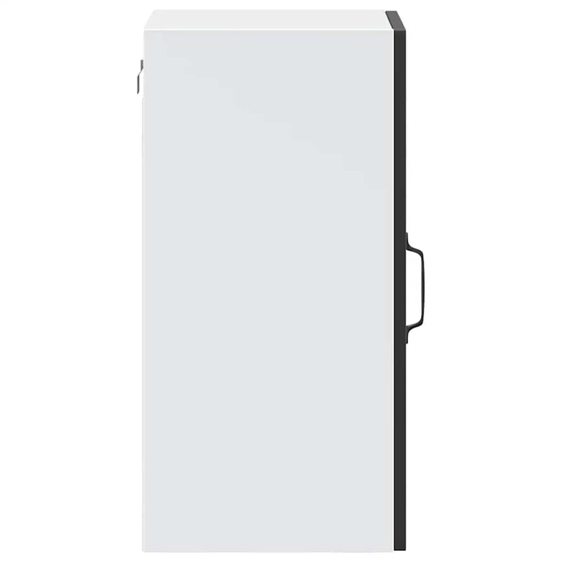 vidaXL Kitchen Wall Cabinet with Glass Door "Porto" Black
