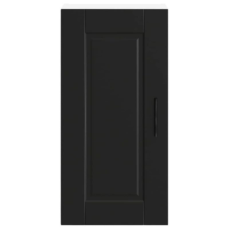vidaXL Kitchen Wall Cabinet "Porto" Black Engineered Wood