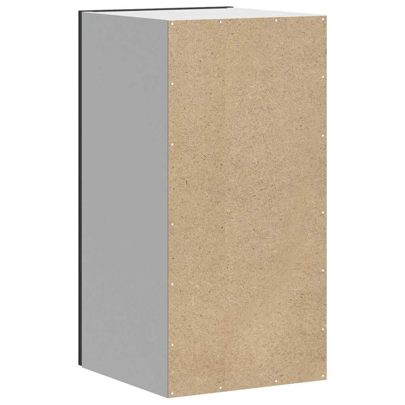 vidaXL Kitchen Wall Cabinet "Porto" Black Engineered Wood