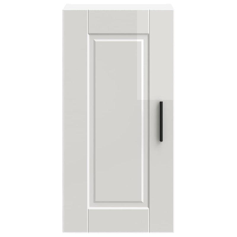 vidaXL Kitchen Wall Cabinet "Porto" High Gloss White Engineered Wood