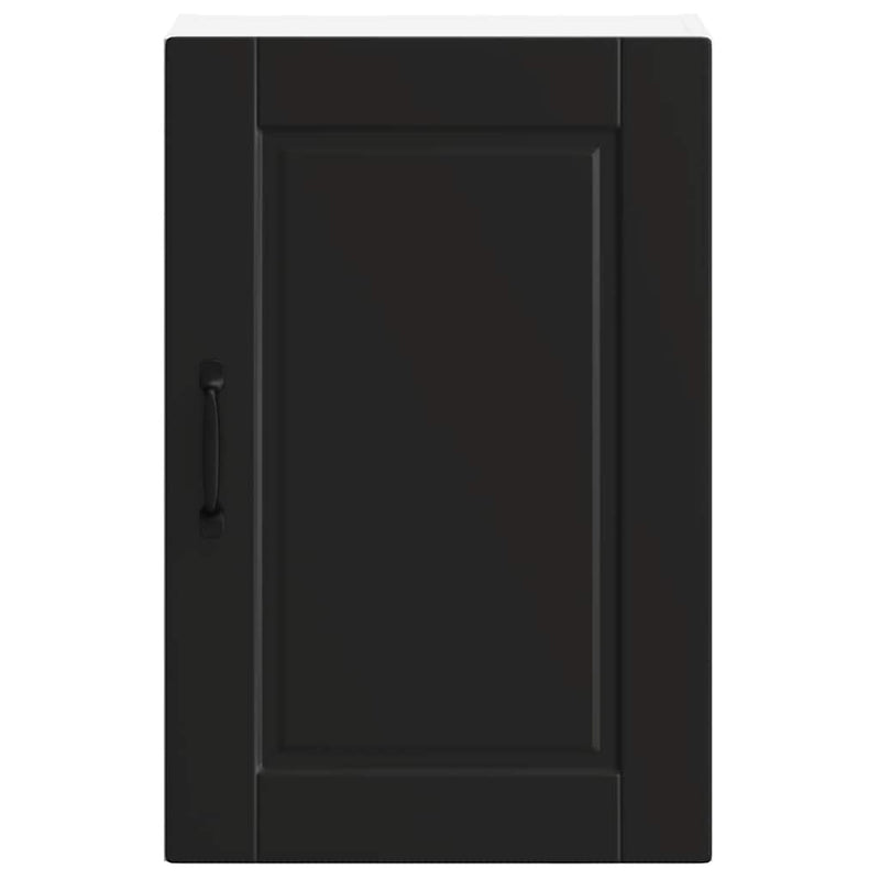 vidaXL Kitchen Wall Cabinet "Porto" Black Engineered Wood