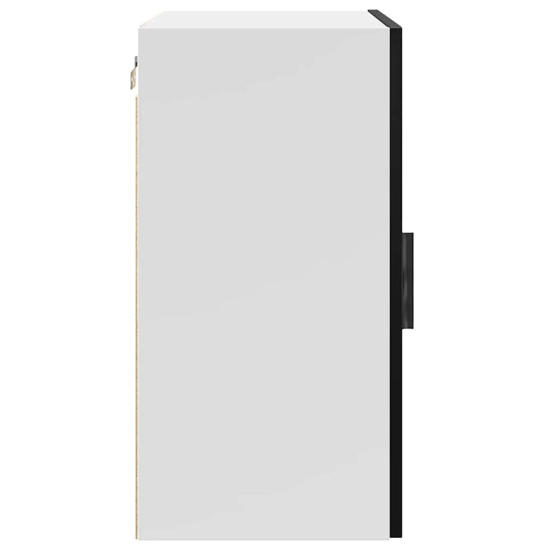 vidaXL Kitchen Wall Cabinet "Porto" Black Engineered Wood