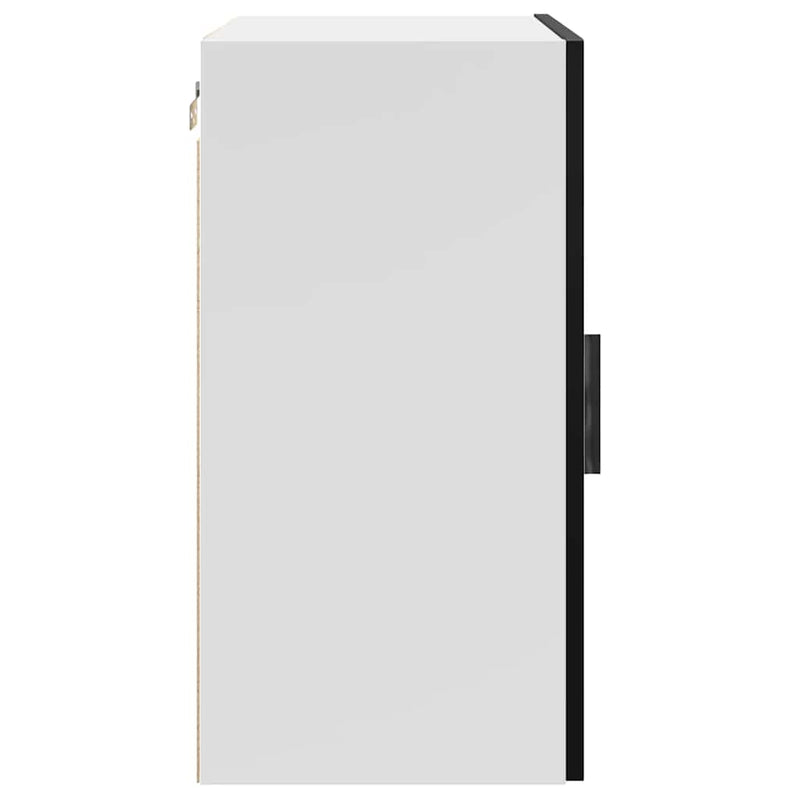 vidaXL Kitchen Wall Cabinet "Porto" Black Engineered Wood