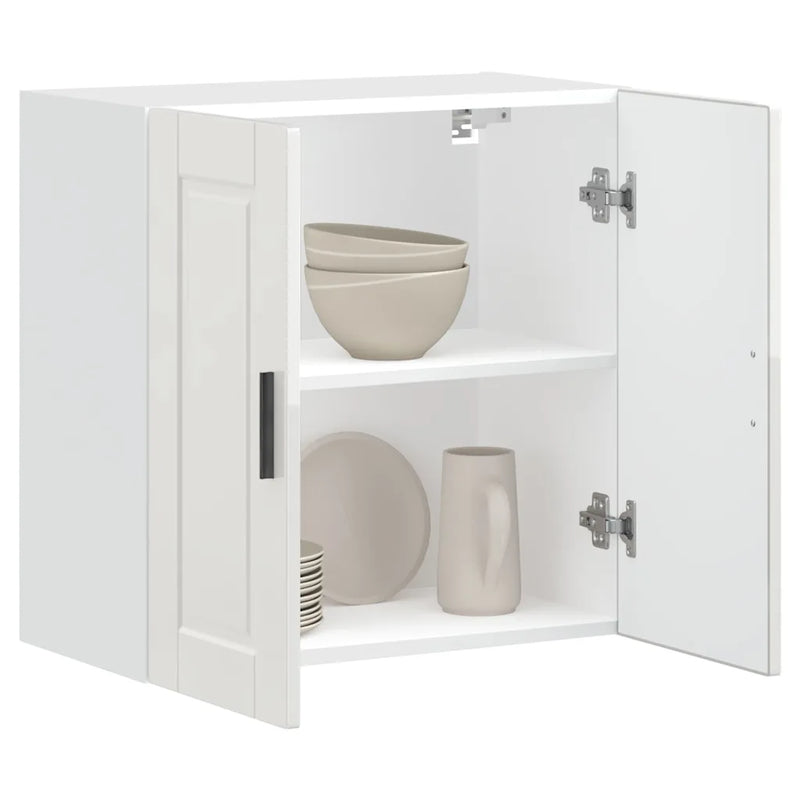 Kitchen Wall Cabinet "Porto" High Gloss White Engineered Wood