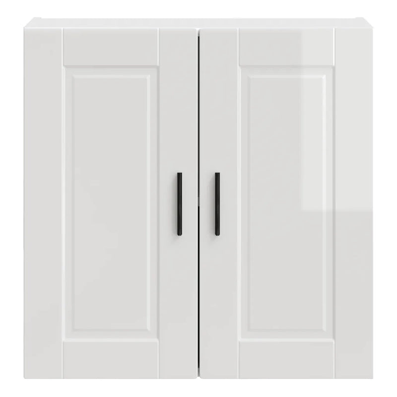 Kitchen Wall Cabinet "Porto" High Gloss White Engineered Wood