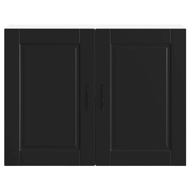 vidaXL Kitchen Wall Cabinet "Porto" Black Engineered Wood