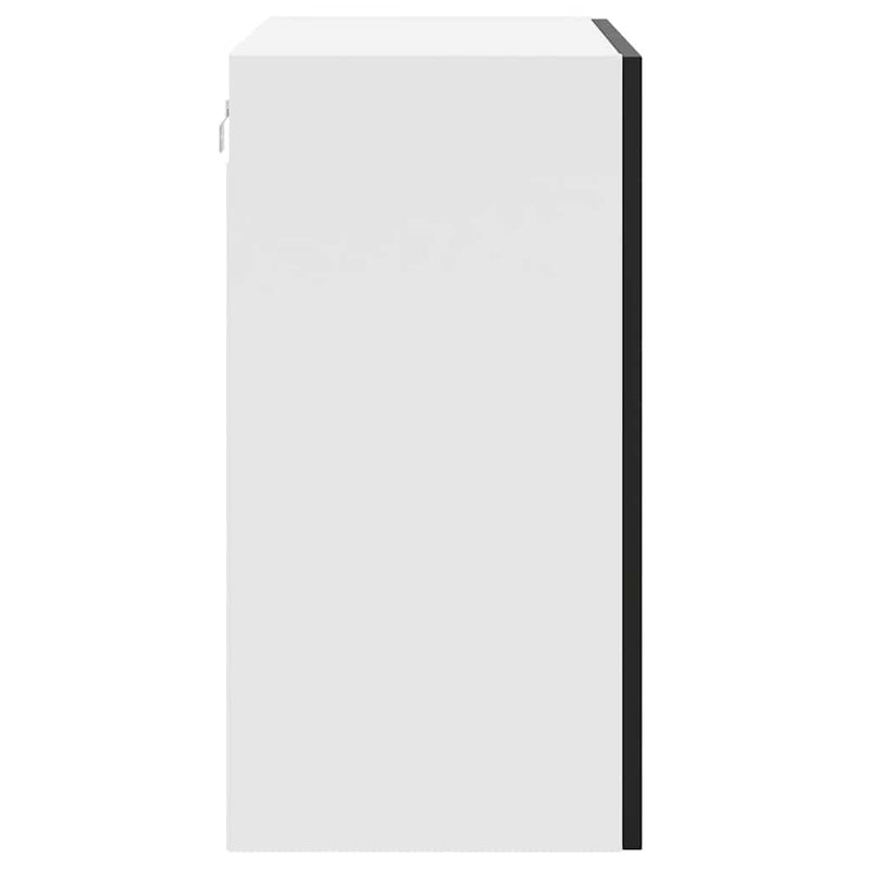 vidaXL Kitchen Wall Cabinet "Porto" Black Engineered Wood