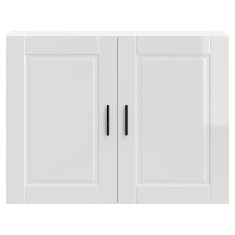 Kitchen Wall Cabinet "Porto" High Gloss White Engineered Wood