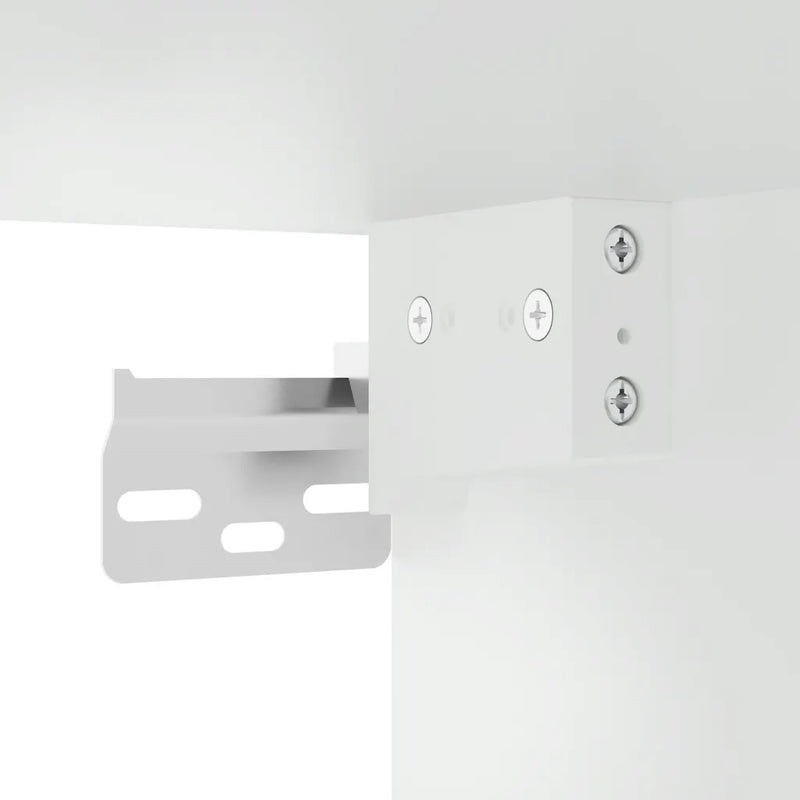 Kitchen Wall Cabinet "Porto" High Gloss White Engineered Wood