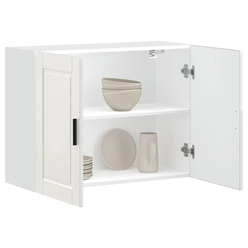 Kitchen Wall Cabinet "Porto" High Gloss White Engineered Wood