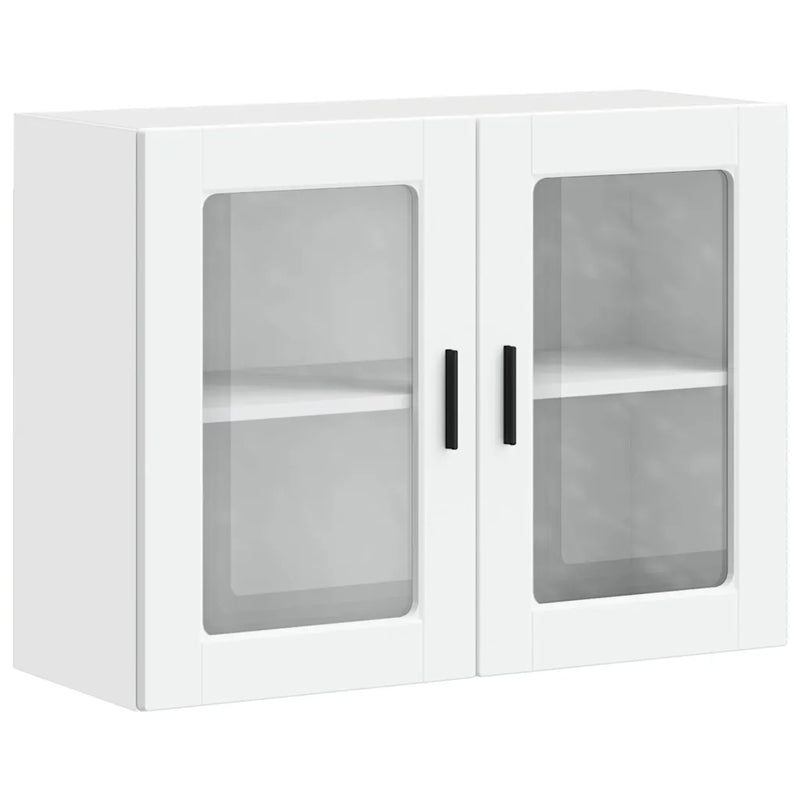 Kitchen Wall Cabinet with Glass Door "Porto" White