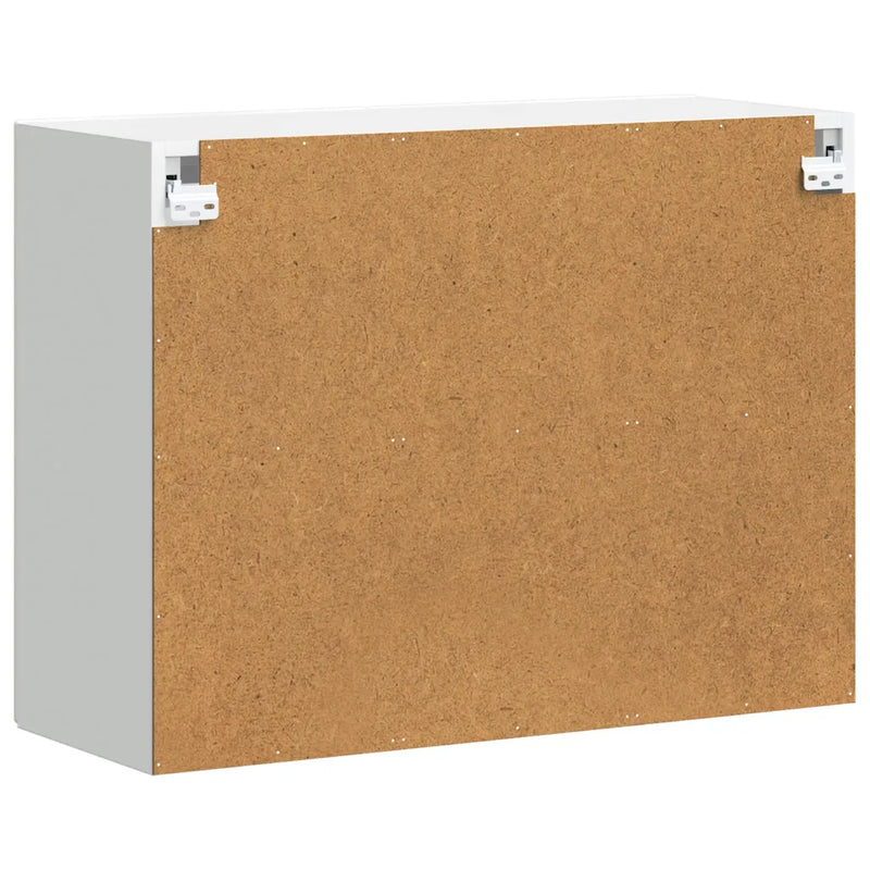 Kitchen Wall Cabinet with Glass Door "Porto" White