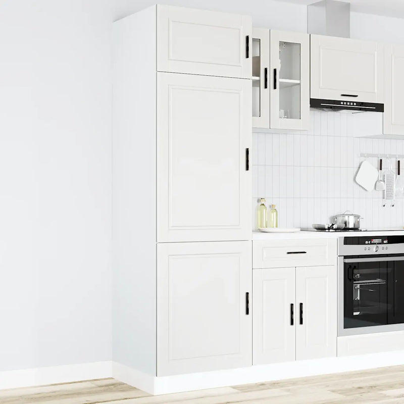 Kitchen Cupboard Porto White Engineered Wood
