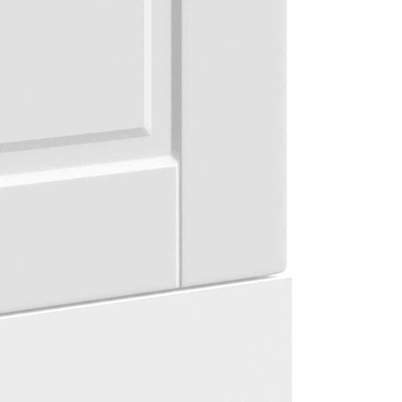 vidaXL Dishwasher Panel Porto White 45x1.5x67 cm Engineered Wood