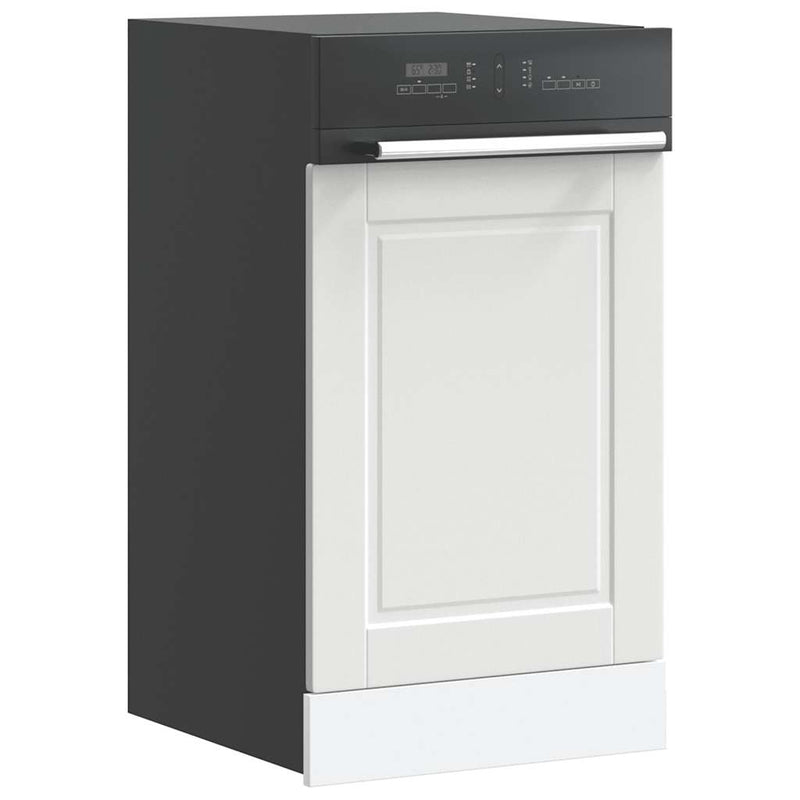 vidaXL Dishwasher Panel Porto White 45x1.5x67 cm Engineered Wood