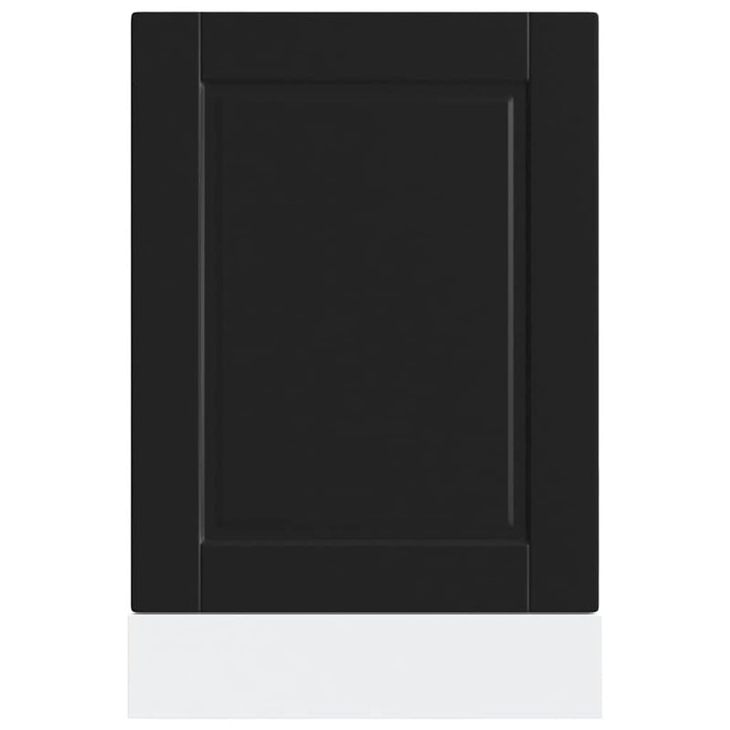 vidaXL Dishwasher Panel "Porto" Black 45x1,5x67 cm Engineered Wood