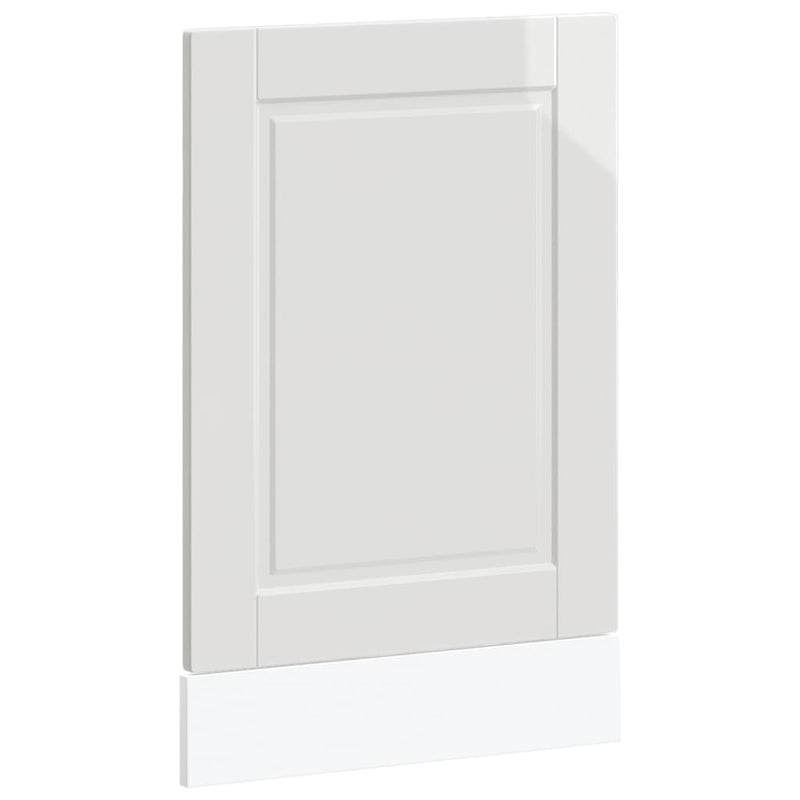vidaXL Dishwasher Panel "Porto" High Gloss White 45x1,5x67 cm Engineered Wood