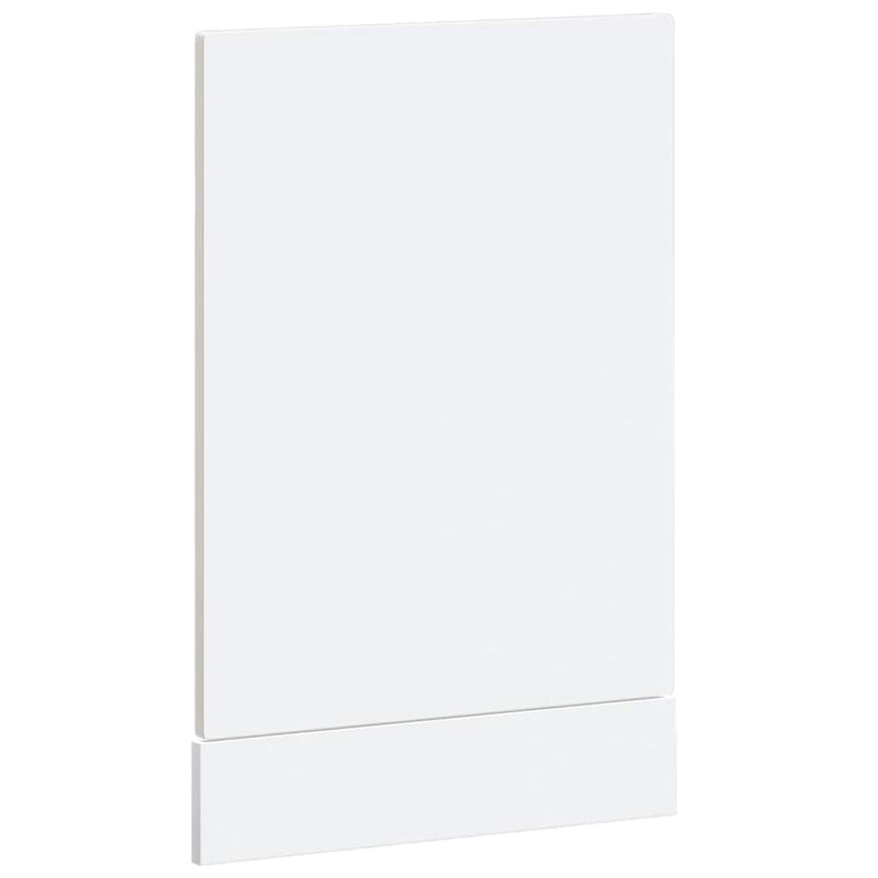 vidaXL Dishwasher Panel "Porto" High Gloss White 45x1,5x67 cm Engineered Wood