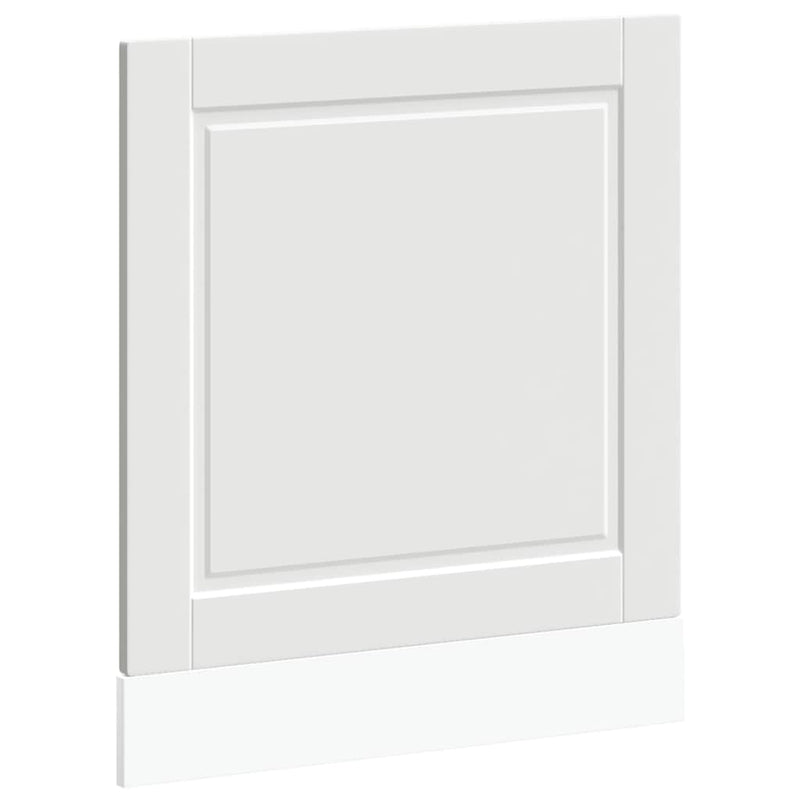 vidaXL Dishwasher Panel Porto White 60x1.5x67 cm Engineered Wood